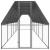 Coteț de păsări pentru exterior, 2x12x2 m, oțel galvanizat GartenMobel Dekor
