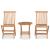 Set mobilier de exterior pliabil, 3 piese, lemn masiv tec GartenMobel Dekor