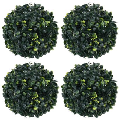 Bile de arbuști cimișir artificiali, 4 buc., 12 cm GartenMobel Dekor