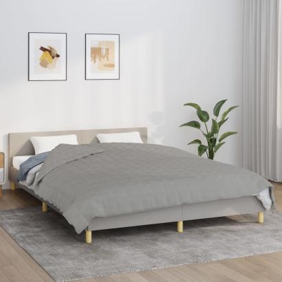 Pătură anti-stres, gri, 220x240 cm, 11 kg, material textil GartenMobel Dekor