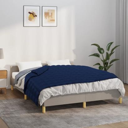 Pătură grea, albastru, 140x200 cm, 10 kg, material textil GartenMobel Dekor