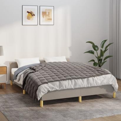 Pătură grea, gri, 135x200 cm, 6 kg, material textil GartenMobel Dekor