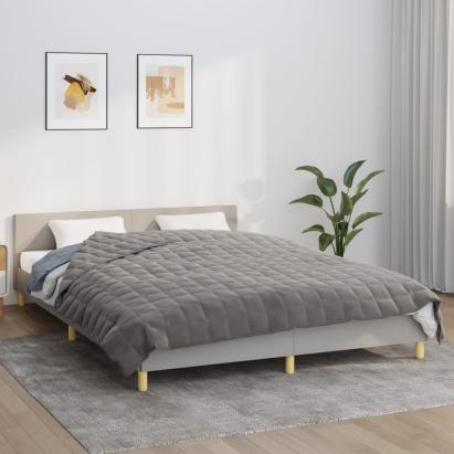 Pătură cu greutăți, gri, 220x230 cm, 15 kg, material textil GartenMobel Dekor