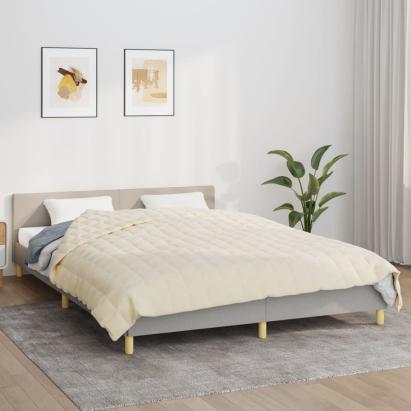 Pătură grea, crem deschis, 200x230 cm, 9 kg, material textil GartenMobel Dekor
