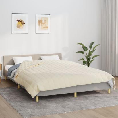 Pătură grea, crem deschis, 220x230 cm, 15 kg, material textil GartenMobel Dekor