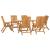Set mobilier de grădină, 7 piese, lemn masiv de tec GartenMobel Dekor