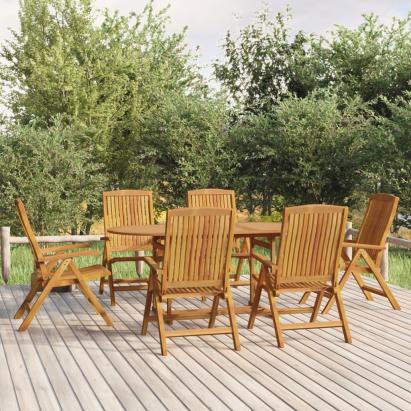 Set mobilier de grădină, 7 piese, lemn masiv de tec GartenMobel Dekor