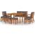 Set mobilier de grădină cu perne, 9 piese, lemn masiv de acacia GartenMobel Dekor