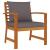 Set mobilier de grădină cu perne, 9 piese, lemn masiv de acacia GartenMobel Dekor