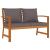 Set mobilier de grădină cu perne, 9 piese, lemn masiv de acacia GartenMobel Dekor