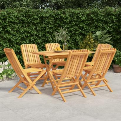 Set mobilier de grădină, 7 piese, lemn masiv de tec GartenMobel Dekor