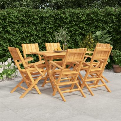 Set mobilier de grădină, 7 piese, lemn masiv de tec GartenMobel Dekor
