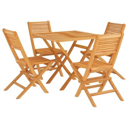 Set masă pentru grădină, lemn masiv de tec, 5 piese GartenMobel Dekor