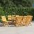 Scaune de grădină pliante, 8 buc., 47x47x89 cm, lemn masiv tec GartenMobel Dekor