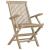 Scaune de grădină pliante 6 buc. gri 56x61x89 cm lemn masiv tec GartenMobel Dekor