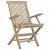 Scaune de grădină pliante 8 buc. gri 56x61x89 cm lemn masiv tec GartenMobel Dekor