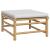 Set mobilier de grădină cu perne gri deschis, 7 piese, bambus GartenMobel Dekor