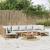 Set mobilier de grădină cu perne gri deschis, 8 piese, bambus GartenMobel Dekor