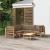 Set mobilier de grădină cu perne gri taupe, 6 piese, bambus GartenMobel Dekor