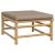 Set mobilier de grădină cu perne gri taupe, 6 piese, bambus GartenMobel Dekor