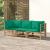 Set mobilier de grădină cu perne verzi, 3 piese, bambus GartenMobel Dekor