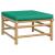 Set mobilier de grădină cu perne verzi, 11 piese, bambus GartenMobel Dekor