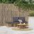 Set mobilier de grădină cu perne gri închis, 4 piese, bambus GartenMobel Dekor