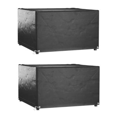 Huse mobilier grădină, 2 buc, 8 ocheți, 132x132x80 cm, pătrat GartenMobel Dekor