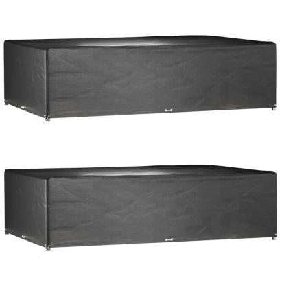 Huse mobilier grădină, 2 buc, 16 ocheți, 325x205x90 cm, pătrat GartenMobel Dekor