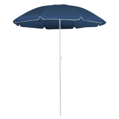 Umbrelă de soare de exterior, stâlp din oțel, albastru, 180 cm GartenMobel Dekor