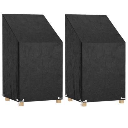 Huse scaun grădină 2 buc, 8 ocheți 65x65x80/120 cm polietilenă GartenMobel Dekor