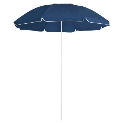 Umbrelă de soare de exterior, stâlp din oțel, albastru, 180 cm GartenMobel Dekor