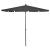 Umbrelă de grădină cu stâlp, antracit, 210x140 cm GartenMobel Dekor