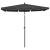 Umbrelă de grădină cu stâlp, antracit, 210x140 cm GartenMobel Dekor