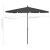 Umbrelă de grădină cu stâlp, antracit, 210x140 cm GartenMobel Dekor