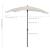 Umbrelă de grădină cu stâlp, nisipiu, 200x130 cm GartenMobel Dekor