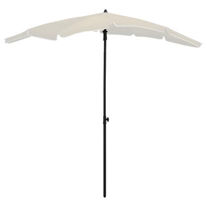 Umbrelă de grădină cu stâlp, nisipiu, 200x130 cm GartenMobel Dekor