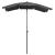 Umbrelă de grădină cu stâlp, antracit, 200x130 cm GartenMobel Dekor