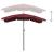 Umbrelă de grădină cu stâlp, roșu bordo, 200x130 cm GartenMobel Dekor