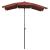 Umbrelă de grădină cu stâlp, cărămiziu, 200x130 cm GartenMobel Dekor