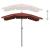 Umbrelă de grădină cu stâlp, cărămiziu, 200x130 cm GartenMobel Dekor