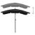 Umbrelă de grădină cu stâlp, negru, 200x130 cm GartenMobel Dekor