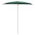 Umbrelă de grădină cu stâlp, verde, 180x90 cm, semirotundă GartenMobel Dekor