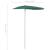 Umbrelă de grădină cu stâlp, verde, 180x90 cm, semirotundă GartenMobel Dekor