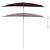 Umbrelă de grădină cu stâlp, roșu bordo, 180x90 cm, semirotundă GartenMobel Dekor