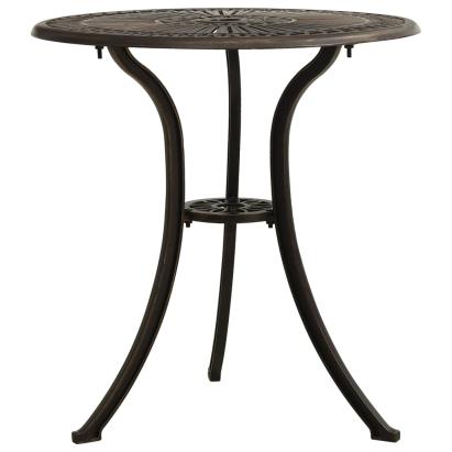 Masă de grădină, bronz, 62x62x65 cm, aluminiu turnat GartenMobel Dekor