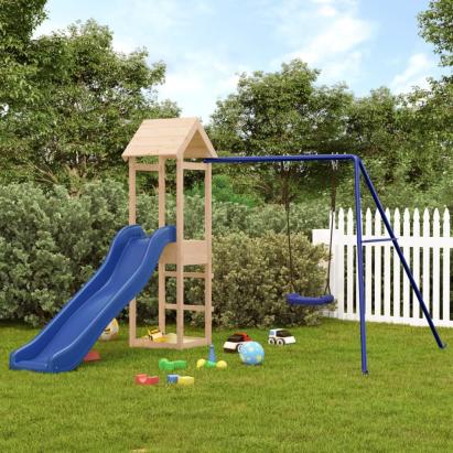 Set de joacă pentru exterior, lemn masiv de pin GartenMobel Dekor