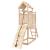 Căsuță de joacă cu perete de cățărat, lemn masiv de pin GartenMobel Dekor