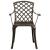 Set mobilier bistro, 3 piese, bronz, aluminiu turnat GartenMobel Dekor