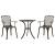 Set mobilier bistro, 3 piese, bronz, aluminiu turnat GartenMobel Dekor